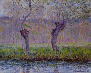 Claude Monet œuvres - Saules au printemps Claude Monet